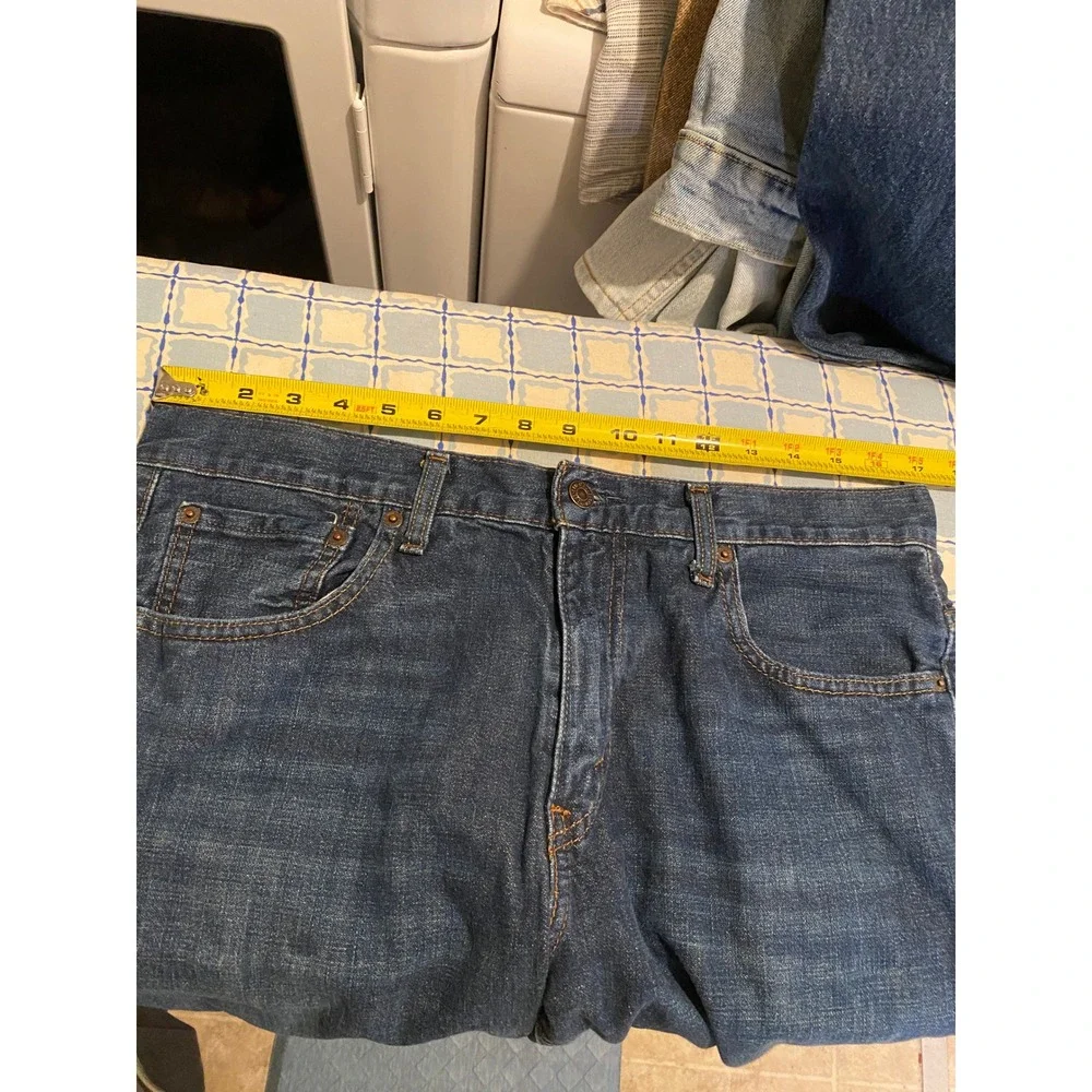 Levis 569 Loose Straight Jeans Mens 32x34 Blue Denim Dark Wash